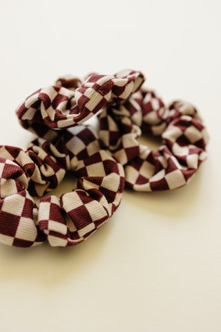 Checkered Scrunchie | Set of 6
