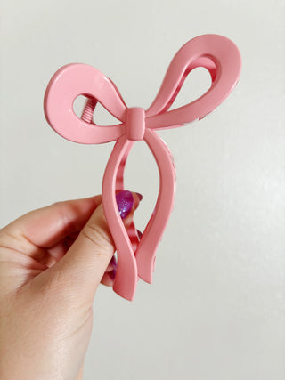 Large Bow Claw Clip | Solid