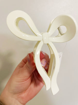 Large Bow Claw Clip | Solid