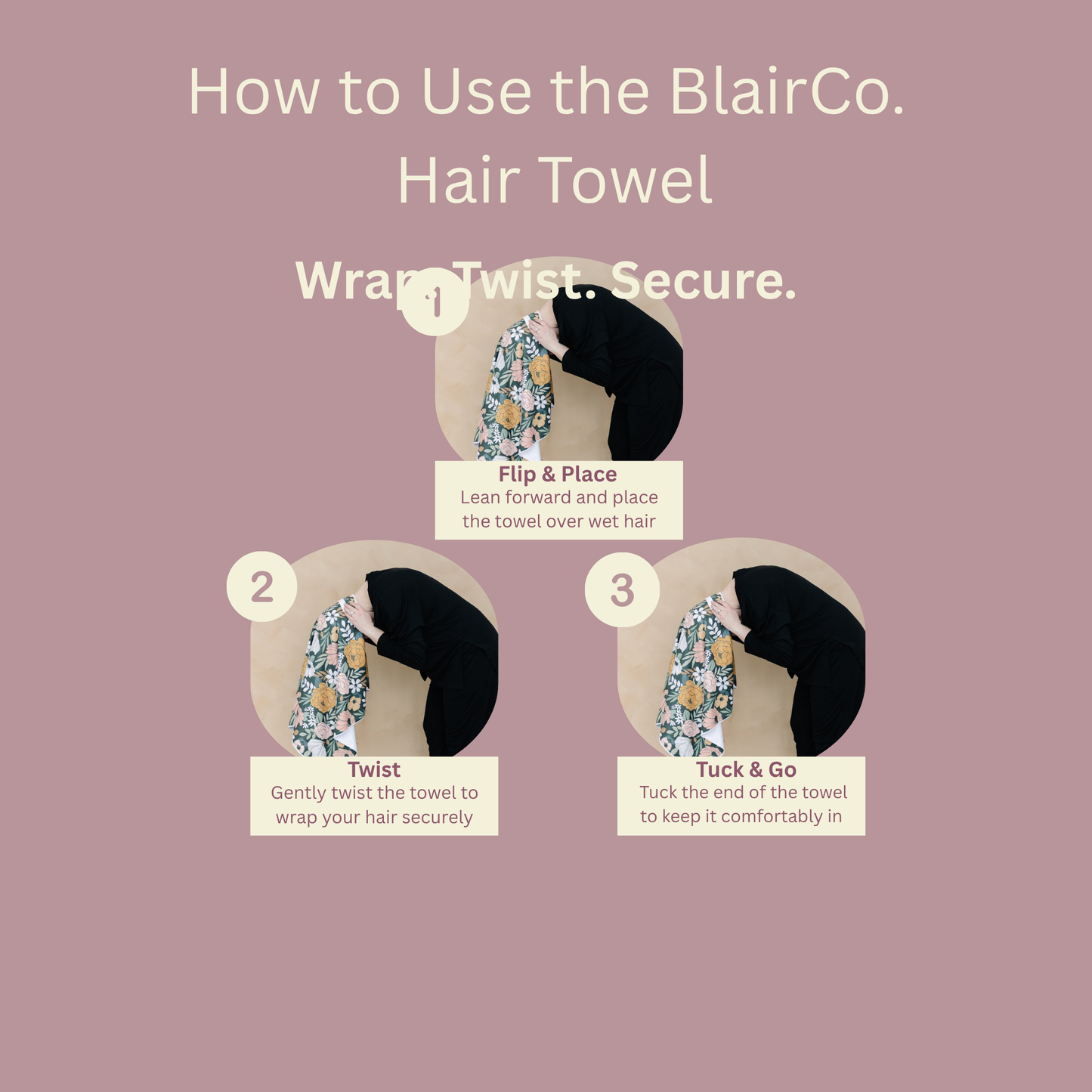Summer Microfiber Hair Towel Drop