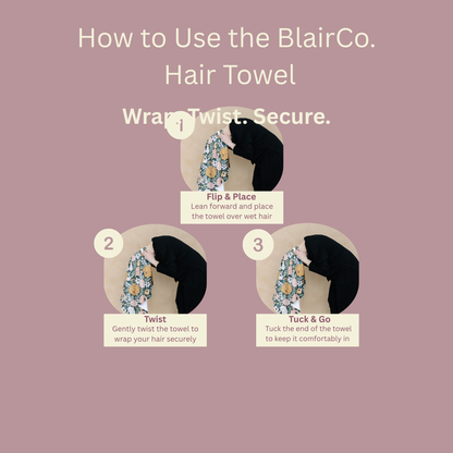 Summer Microfiber Hair Towel Drop
