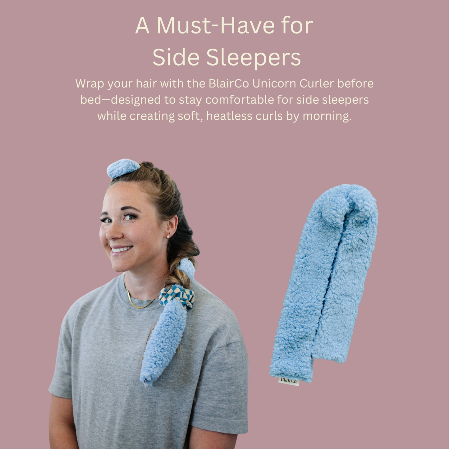 Unicorn French Braid Heatless Hair Curler
