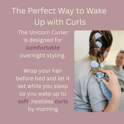 Unicorn French Braid Heatless Hair Curler