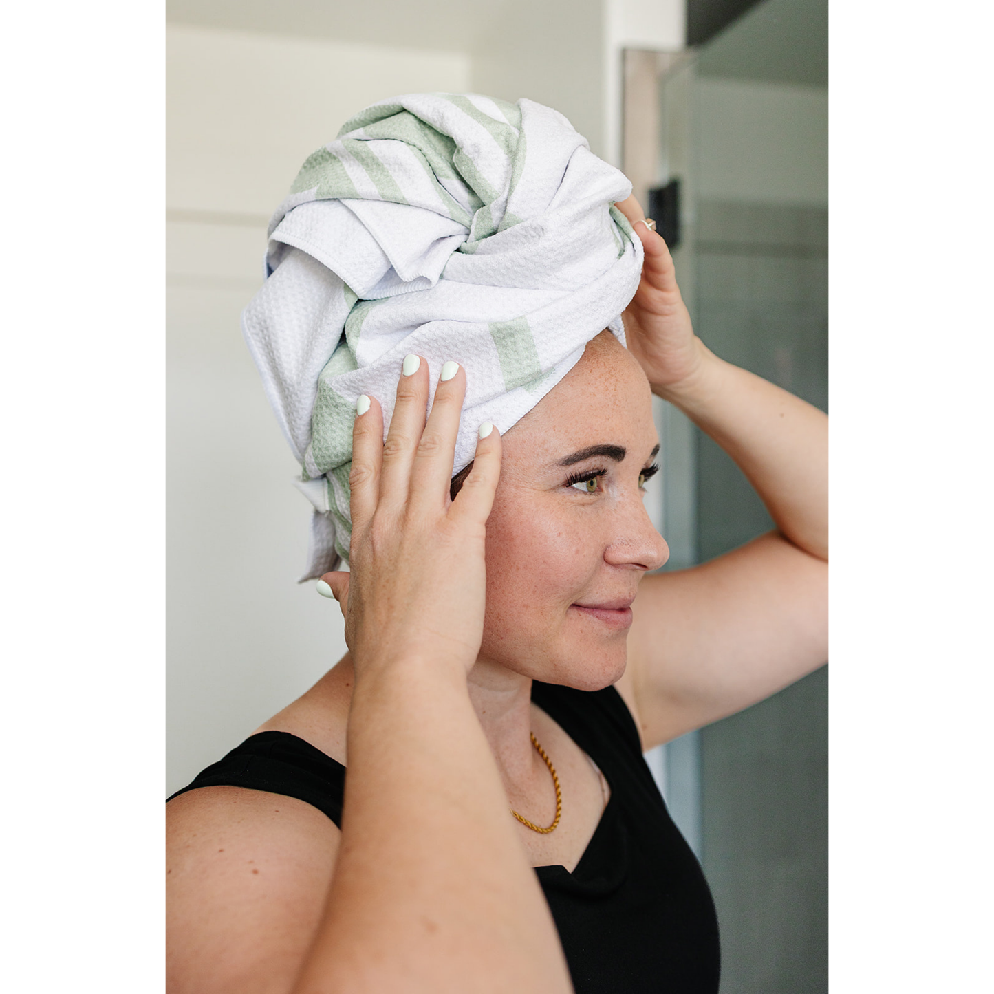 Summer Microfiber Hair Towel Drop