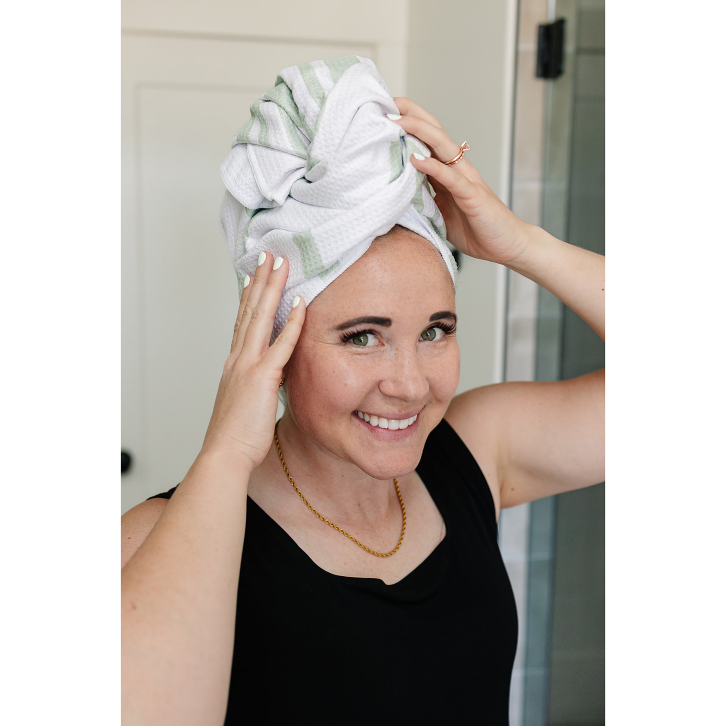 Summer Microfiber Hair Towel Drop