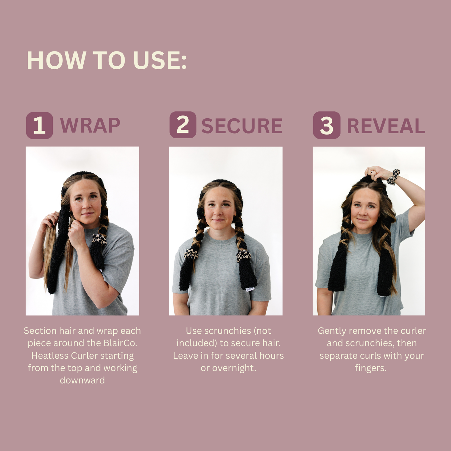 Heatless Headband Hair Curler | medium-long lengths
