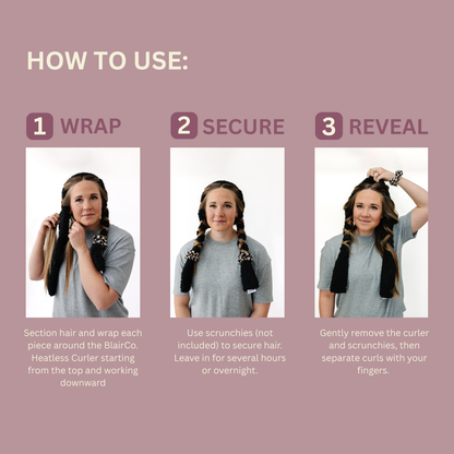 Heatless Headband Hair Curler | medium-long lengths