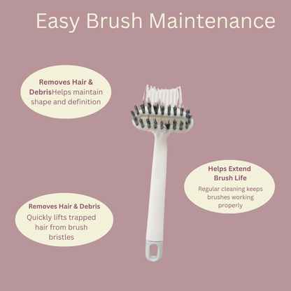 2-in-1 Hair Brush & Comb Cleaner Tool with Pick