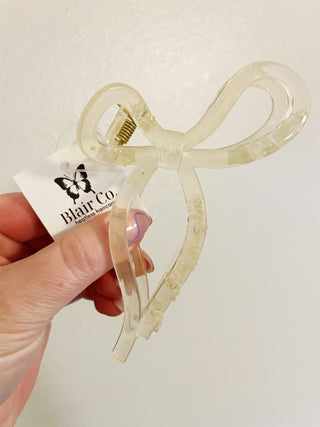 Bow Claw Clip- Medium